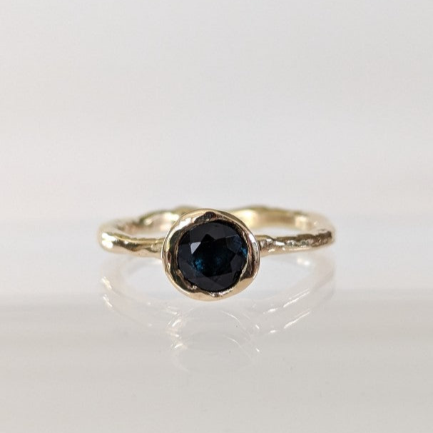 Indigolite ring