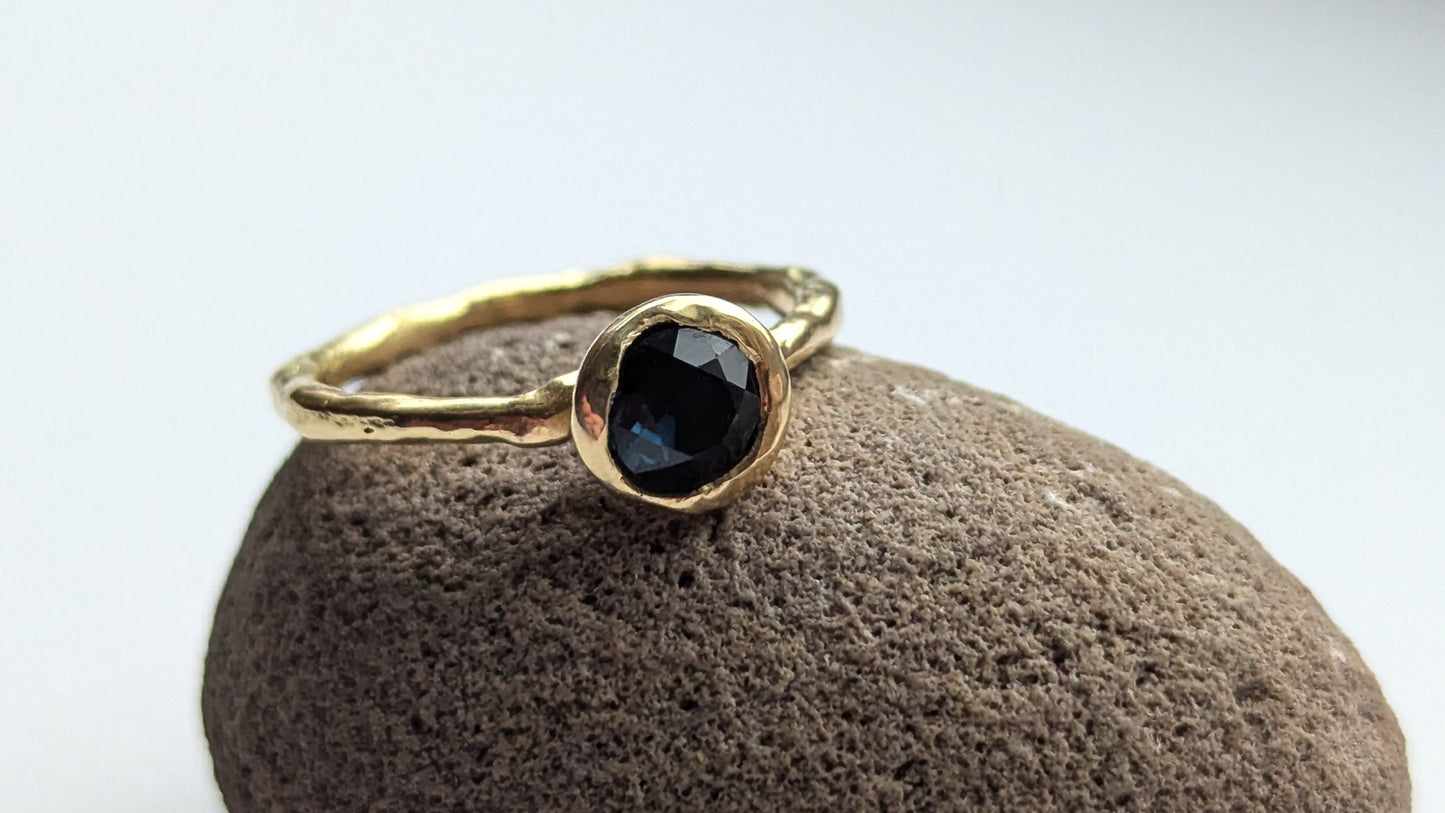 Indigolite ring