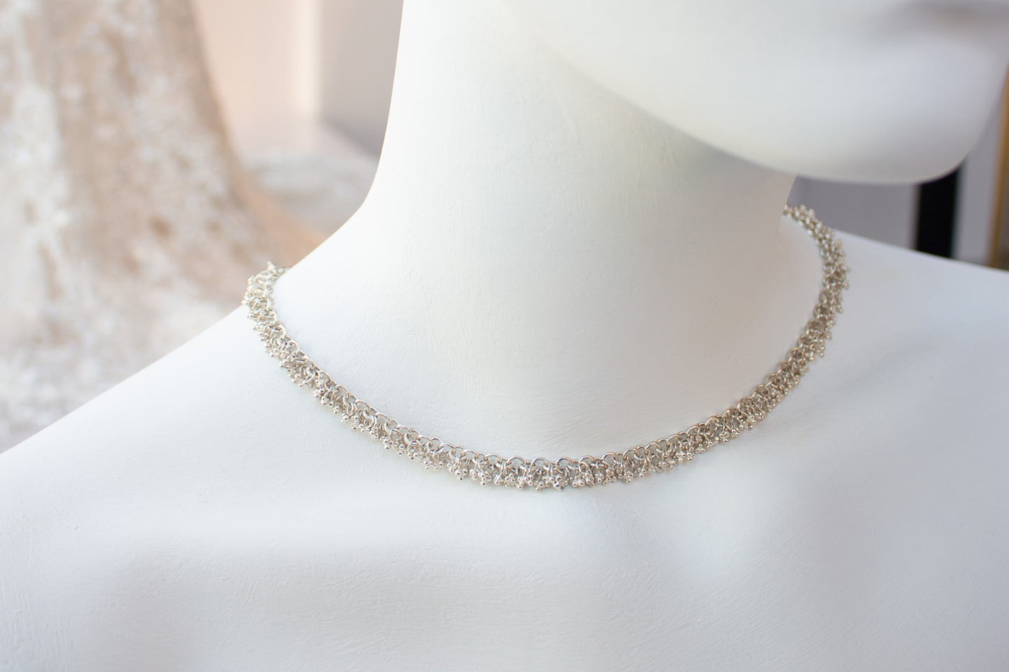 Ambrosios I link necklace silver