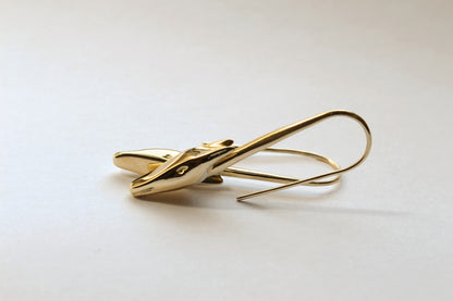 Plains earrings gold